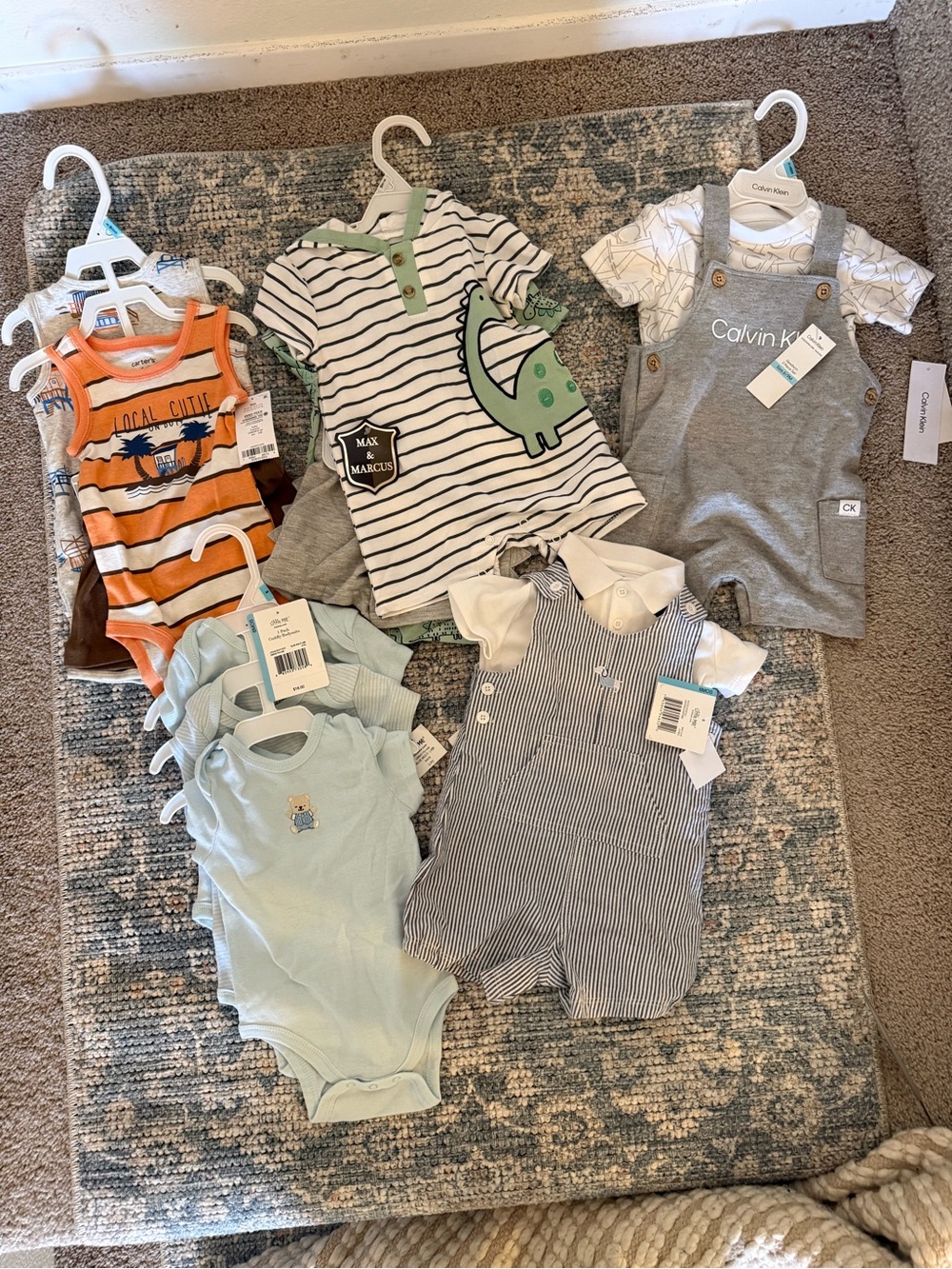 Baby Boy Clothes Lot 6-9 Months - Calvin Klein, Carter's, Little Me